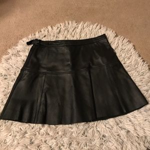 Black (real) Leather Mini Skirt